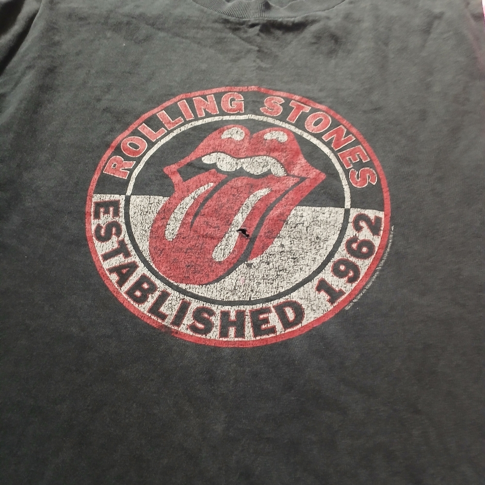 Vintage Y2K Rolling Stones Alstyle Black T-Shirt Distressed - Picture 11 of 12